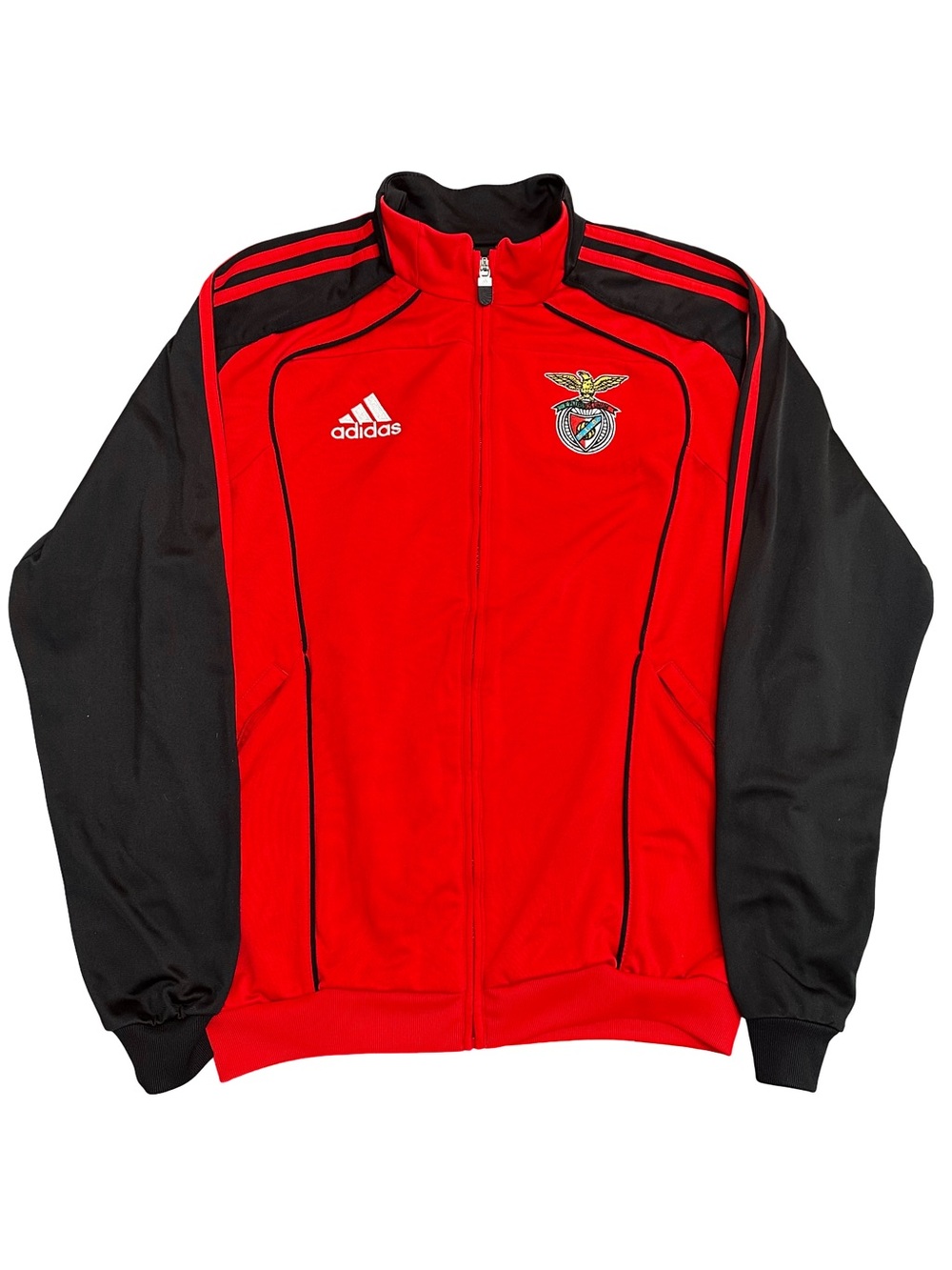 Adidas SL Benfica Full Zip Track Jacket Red Black Men’s Size Small S